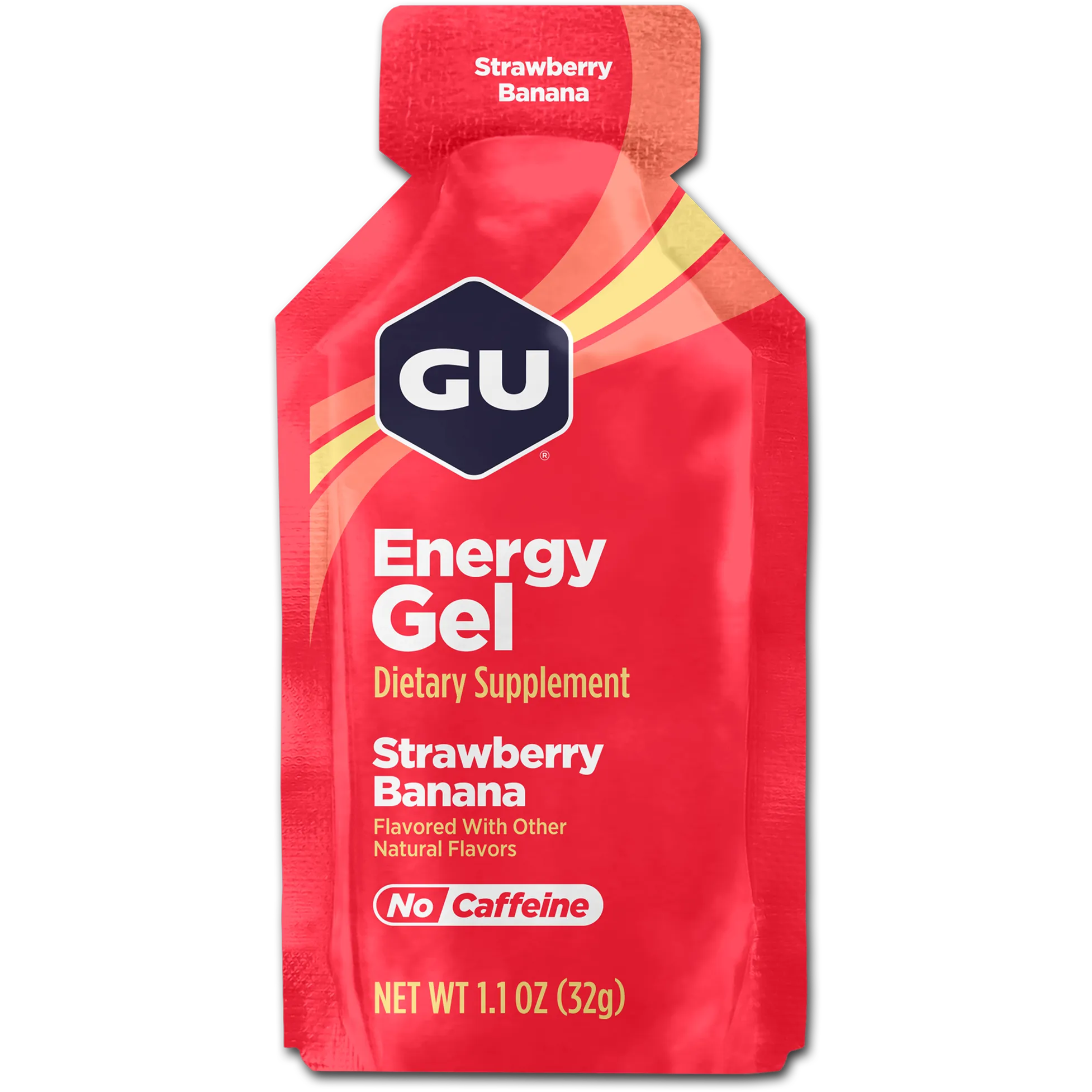 GU Energy Gel-Single 1.1 oz (32 g)-Strawberry Banana-N101 Nutrition