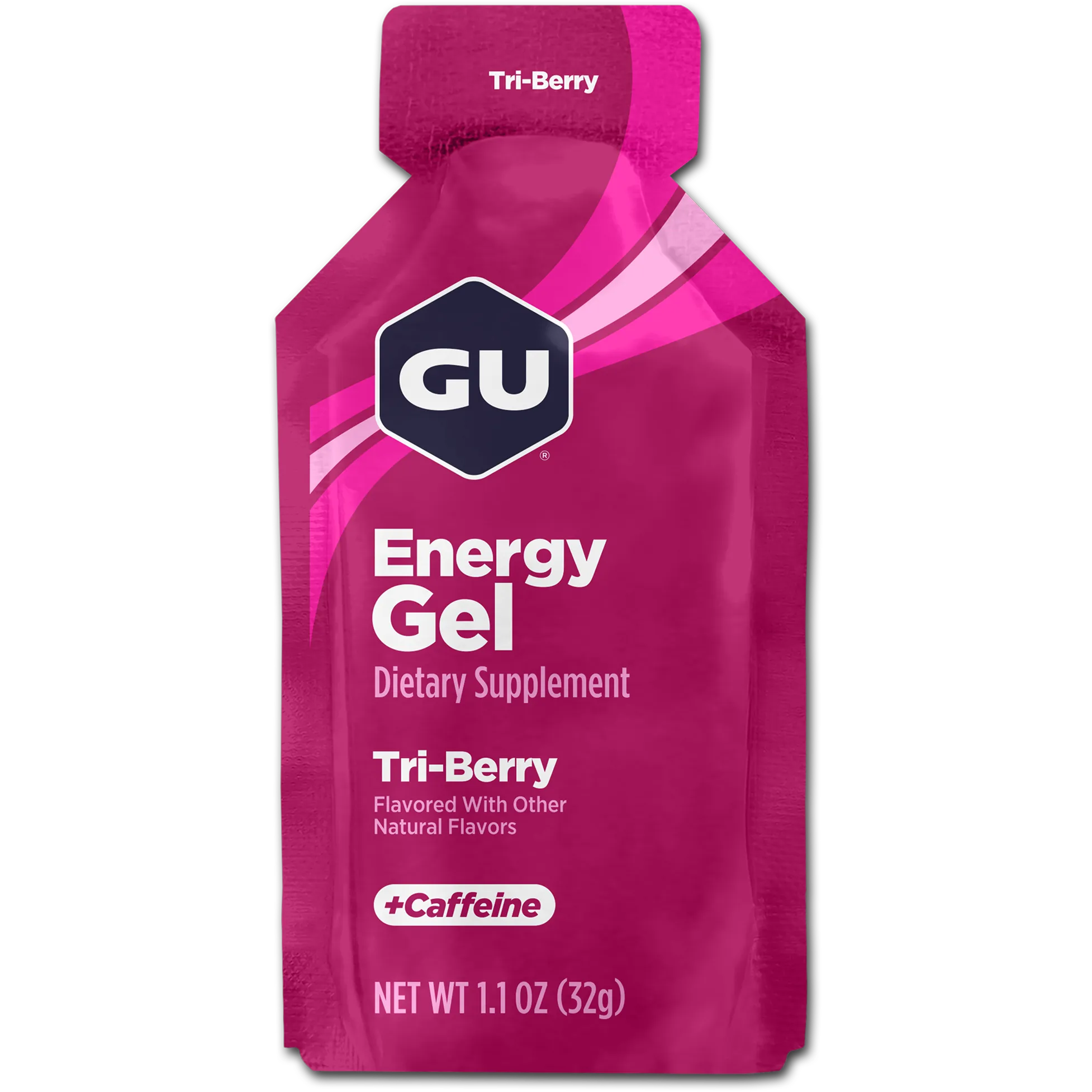 GU Energy Gel-Single 1.1 oz (32 g)-Tri-Berry-N101 Nutrition