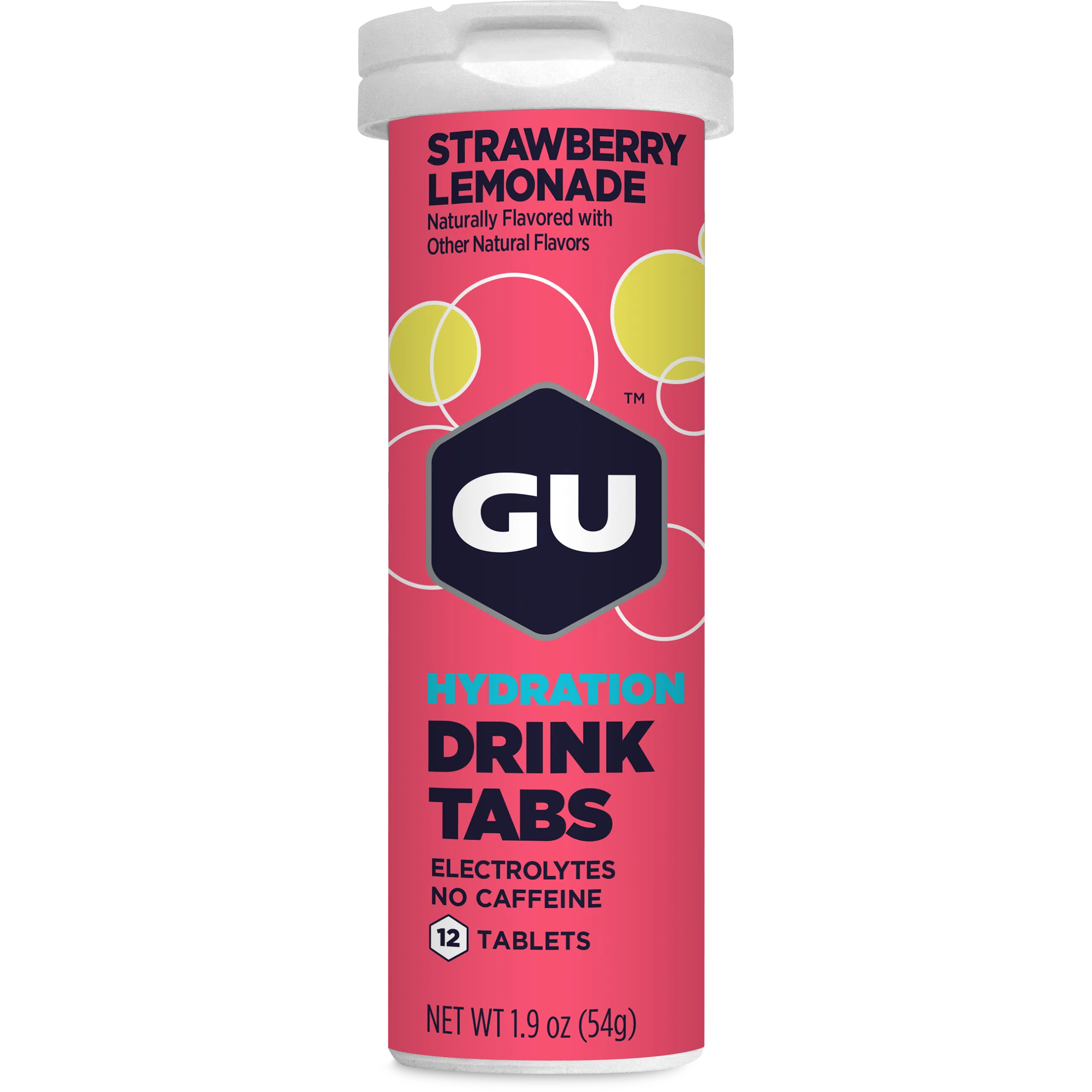 GU Hydration Drink Tabs-Tube (12 tabs)-Strawberry Lemonade-N101 Nutrition