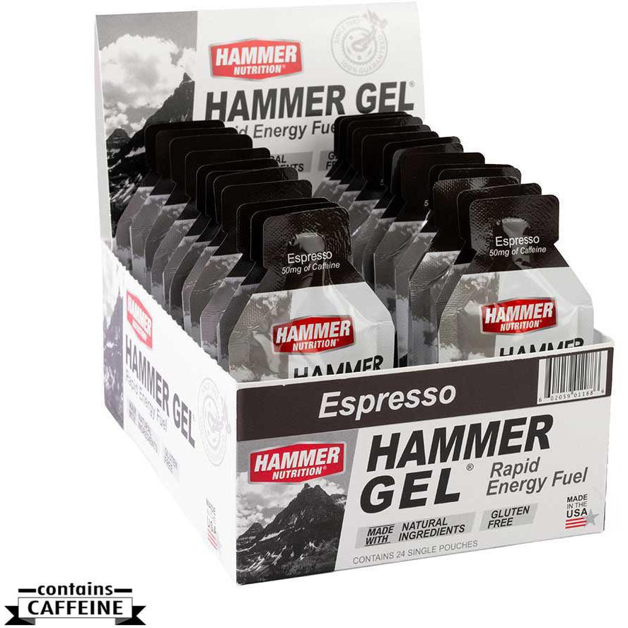 Hammer Nutrition Hammer Gel Packets-Box (24 Single Packets)-Espresso-N101 Nutrition