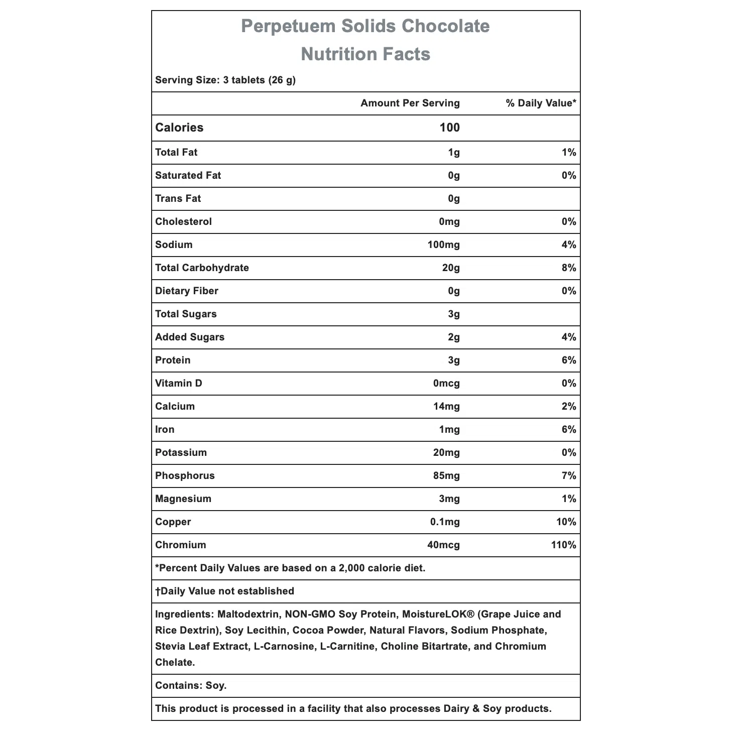 Hammer Nutrition Perpetuem Solids-N101 Nutrition