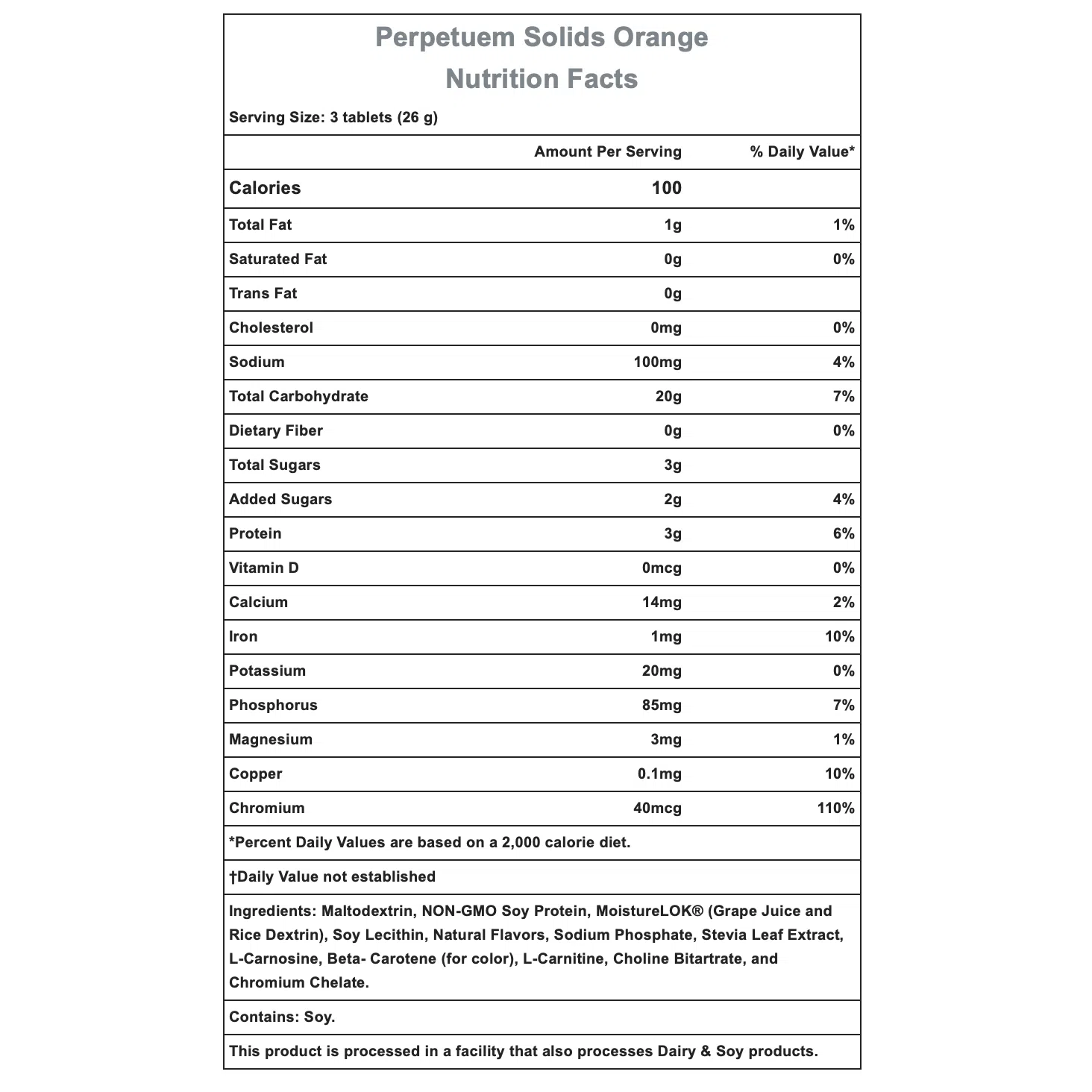 Hammer Nutrition Perpetuem Solids-N101 Nutrition