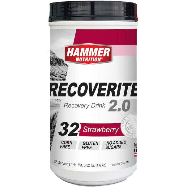 Hammer Nutrition Recoverite 2.0-32 servings (1.6 kg)-Strawberry-N101 Nutrition