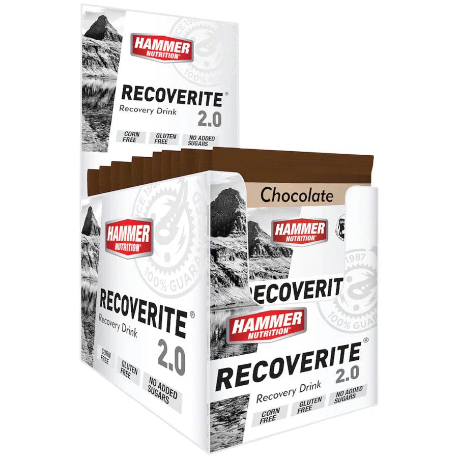 Hammer Nutrition Recoverite 2.0-Box (12 packs)-Chocolate-N101 Nutrition