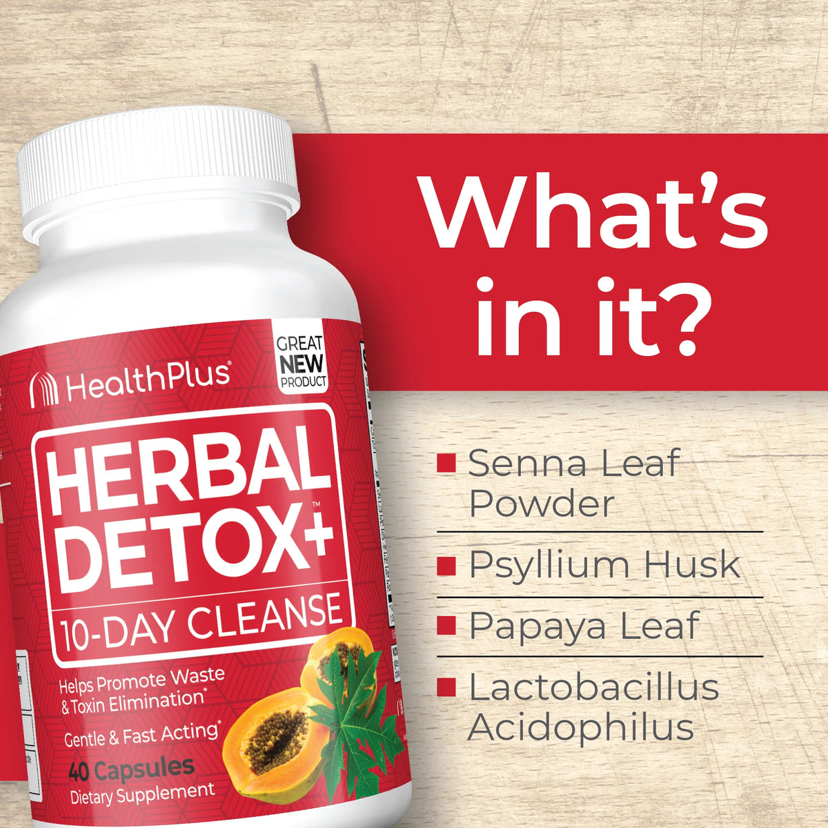 Health Plus Herbal Detox 10-Day Cleanse-N101 Nutrition