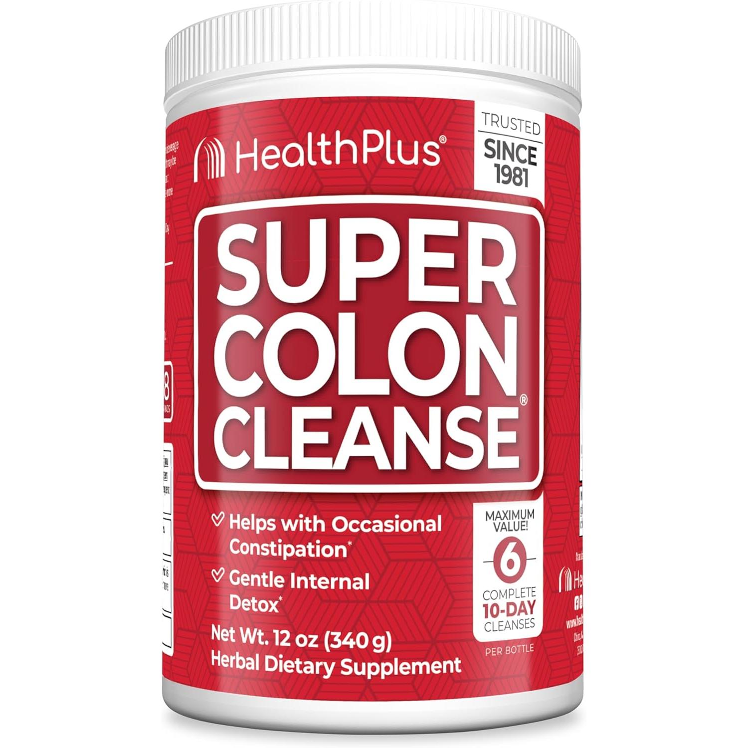 Health Plus Super Colon Cleanse-12 oz (340 g)-N101 Nutrition
