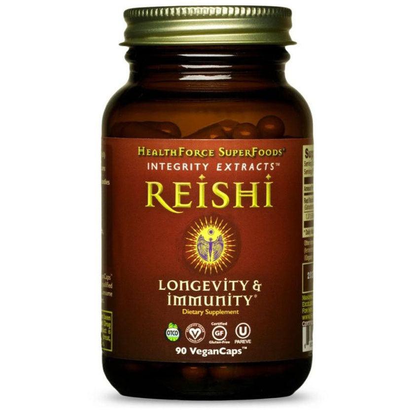 HealthForce SuperFoods Integrity Extracts Reishi-90 VeganCaps-N101 Nutrition