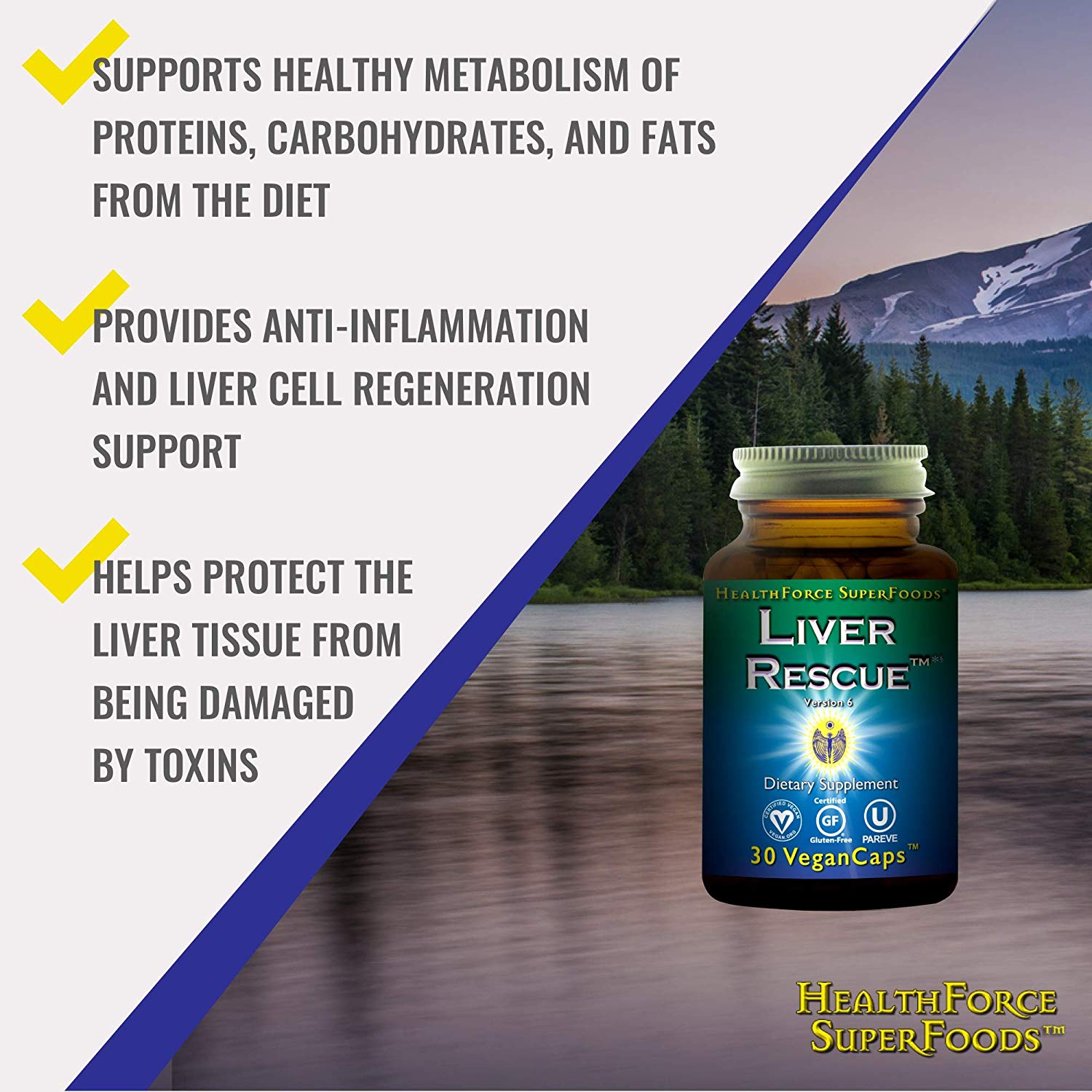 HealthForce SuperFoods Liver Rescue-120 VeganCaps-N101 Nutrition