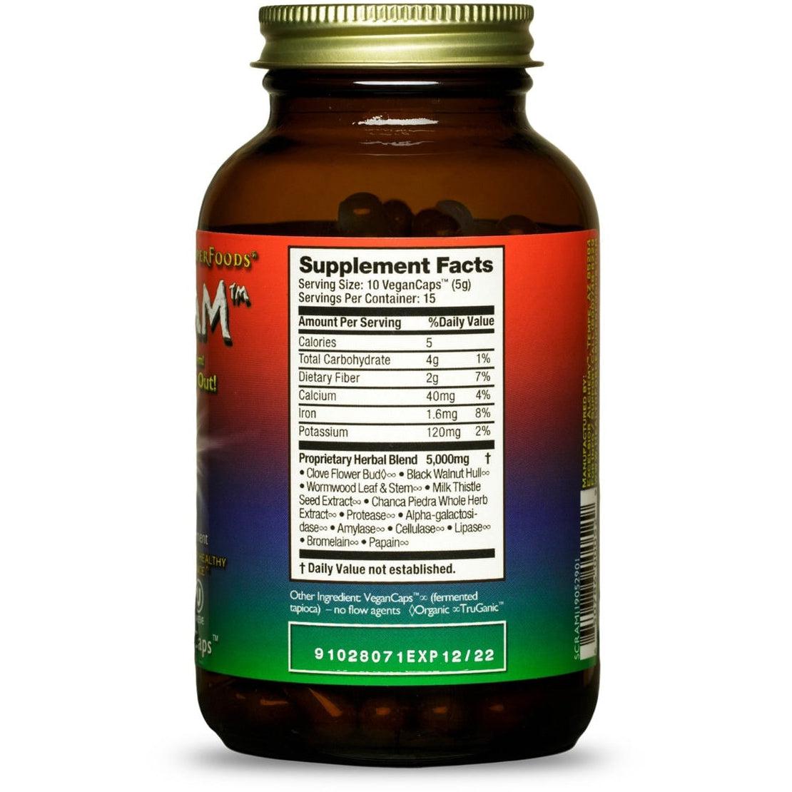 HealthForce SuperFoods SCRAM-150 VeganCaps-N101 Nutrition