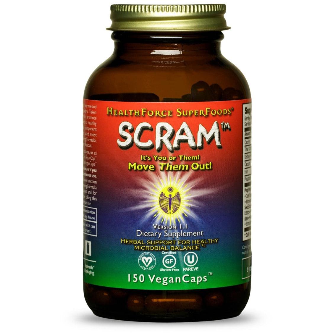 HealthForce SuperFoods SCRAM-150 VeganCaps-N101 Nutrition