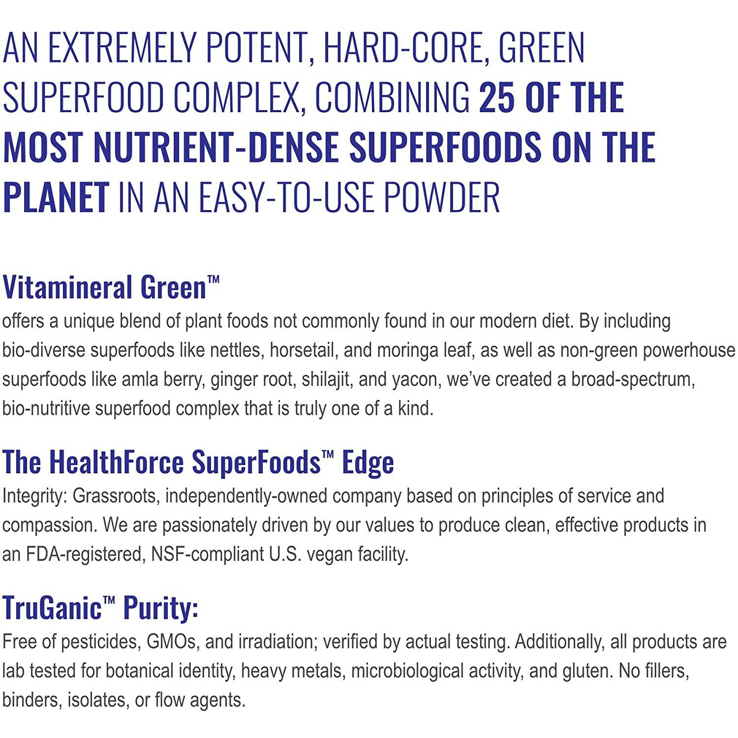 HealthForce SuperFoods Vitamineral Green-N101 Nutrition