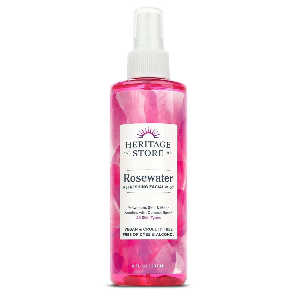 Heritage Store Rosewater Refreshing Facial Mist-8 fl oz (237 mL)-N101 Nutrition