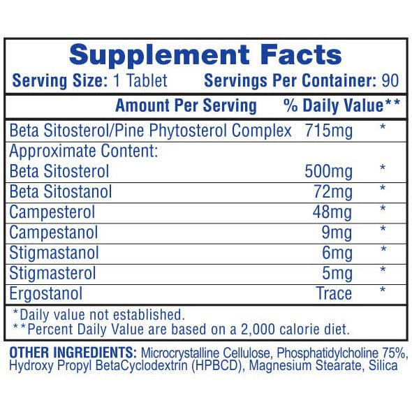 Hi-Tech Pharmaceuticals Beta Sitosterol-N101 Nutrition