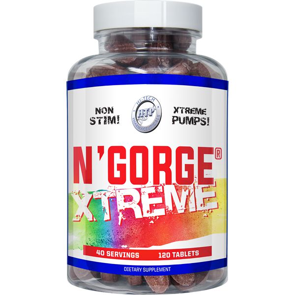 Hi-Tech Pharmaceuticals N'Gorge® Xtreme-120 tablets (40 servings)-N101 Nutrition