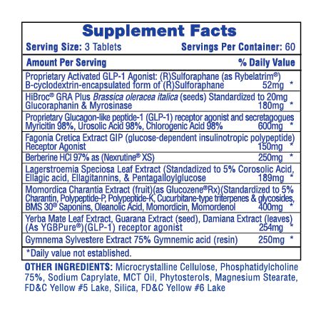 Hi-Tech Pharmaceuticals Slimaglutide®-180 tablets-N101 Nutrition