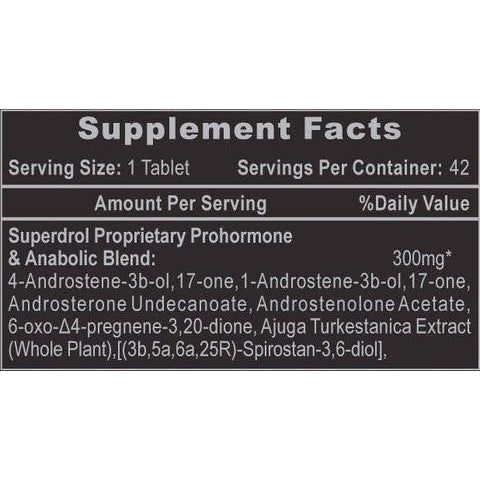 Hi-Tech Pharmaceuticals Superdrol-42 tablets-N101 Nutrition