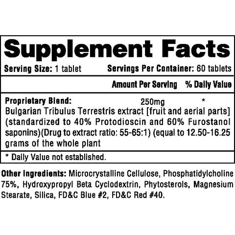 Hi-Tech Pharmaceuticals Tribesterone®-60 tablets-N101 Nutrition