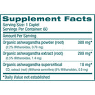 Himalaya Ashwagandha (Organic)-60 caplets-N101 Nutrition