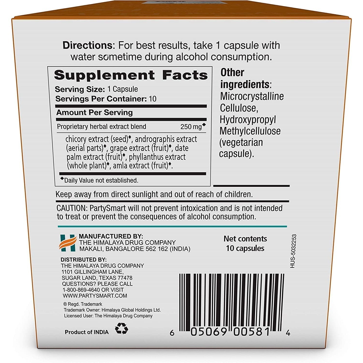 Himalaya PartySmart-N101 Nutrition