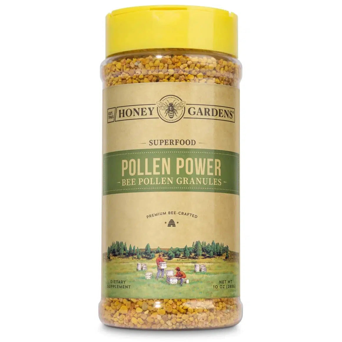 Honey Gardens Pollen Power Bee Pollen Granules-10 oz (283 g)-N101 Nutrition