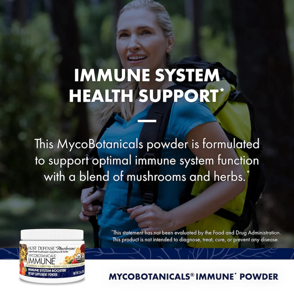 Host Defense MycoBotanicals® Immune Powder-3.5 oz (100 g)-N101 Nutrition