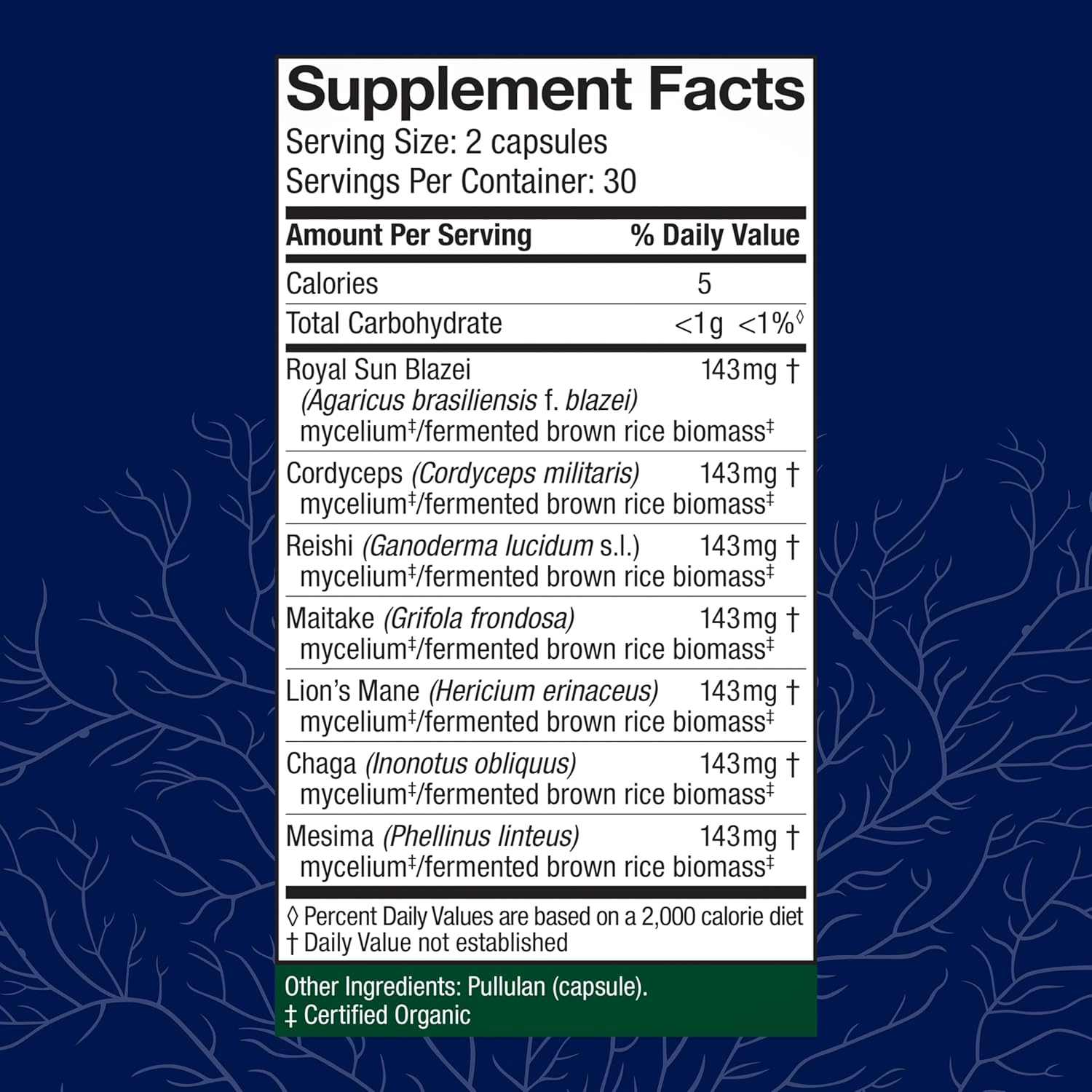 Host Defense Stamets 7®-N101 Nutrition