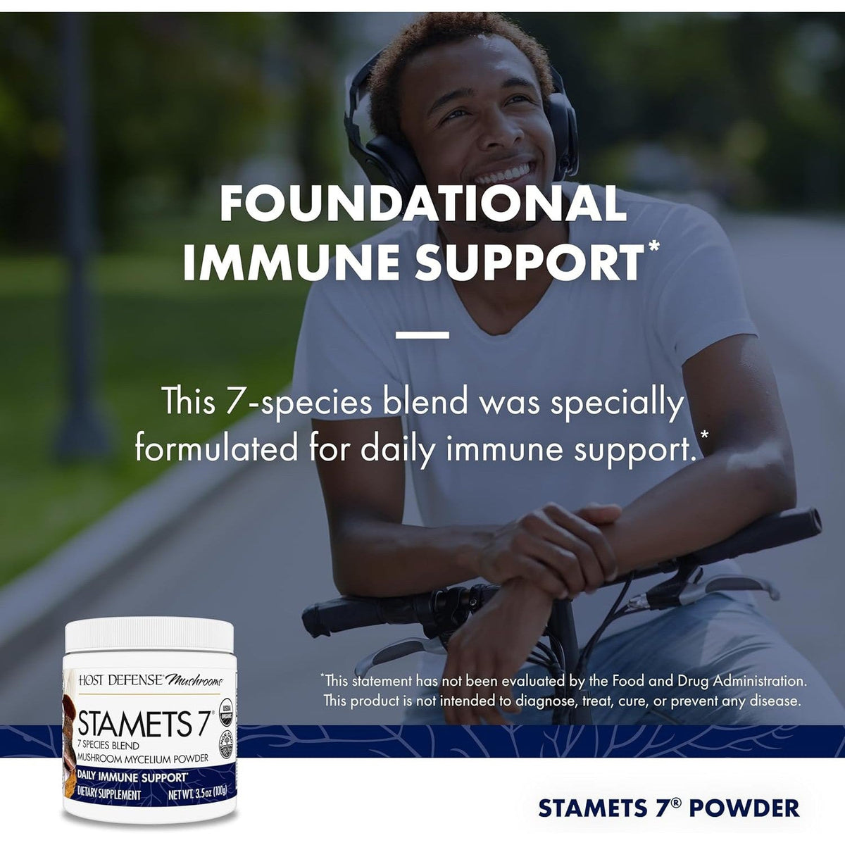 Host Defense Stamets 7® Mushroom Mycelium Powder – N101 Nutrition