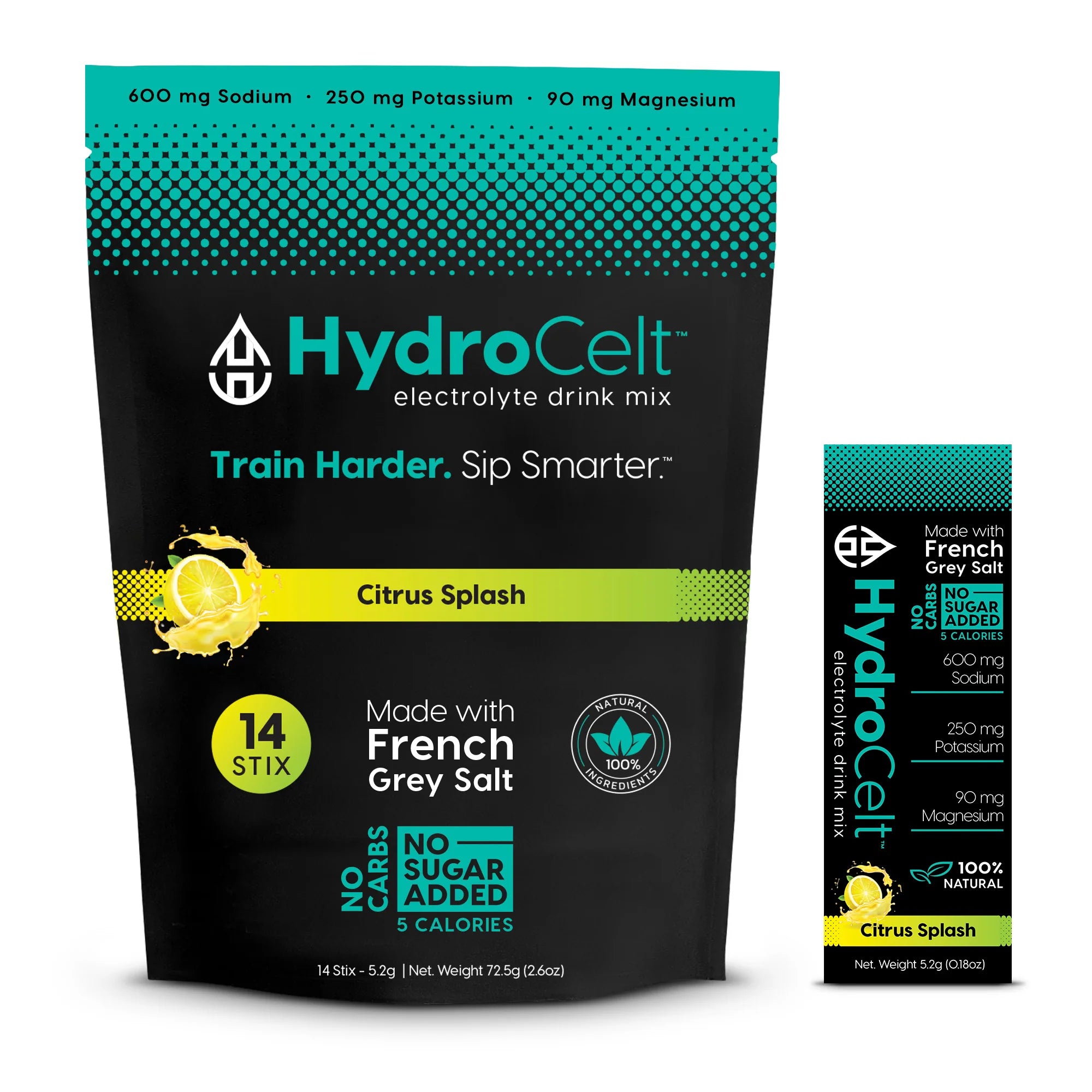 HydroCelt Electrolyte Drink Mix-Bag (14 stix)-Citrus Splash-N101 Nutrition