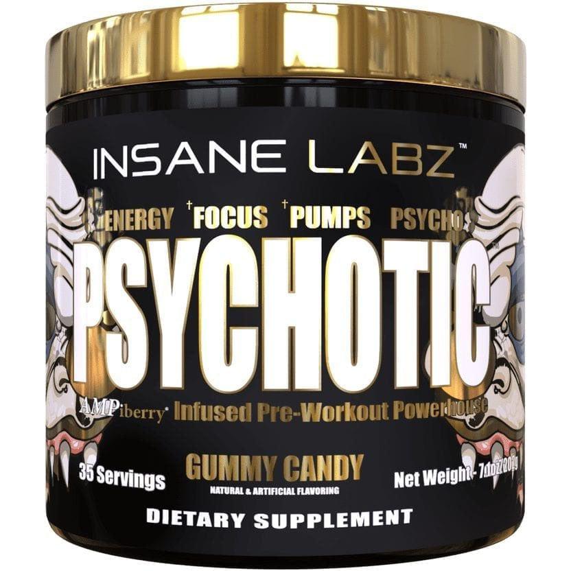 Insane Labz Psychotic Gold-35 servings-Gummy Candy-N101 Nutrition