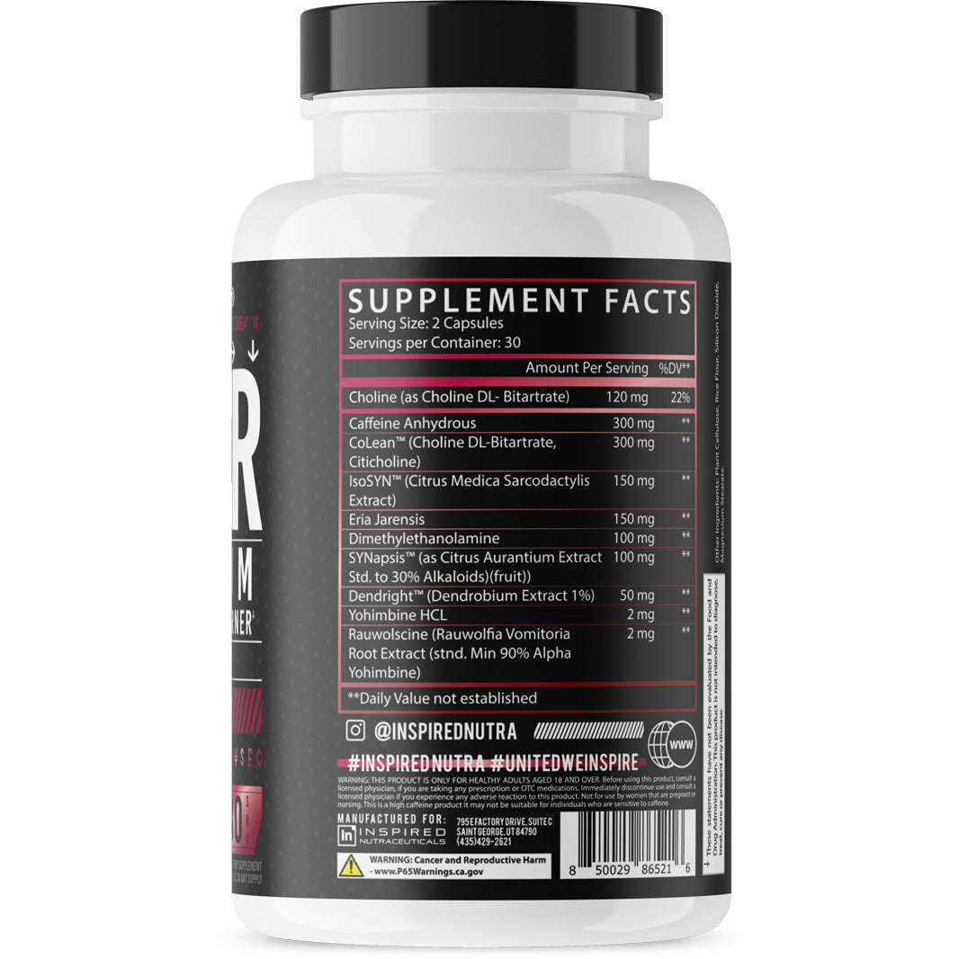 Inspired EMBER Stimulant Fat Burner-30 servings (60 capsules)-N101 Nutrition