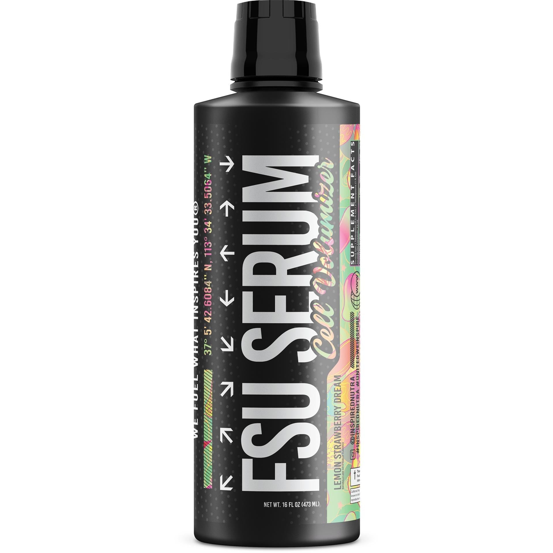 Inspired FSU Serum-16 fl oz (473 mL)-LSD (Lemon Strawberry Dream) (BEST BY 04/2026 - FINAL SALE / NO RETURNS)-N101 Nutrition