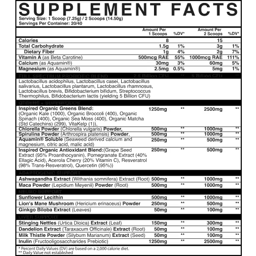 Inspired GREENS Superfood Powder-N101 Nutrition