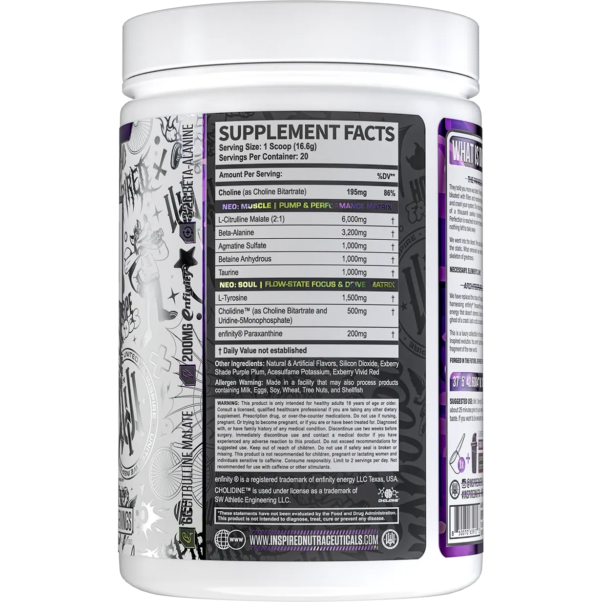 Inspired Nutraceuticals DVST8 NEO-N101 Nutrition
