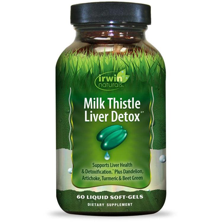 Irwin Naturals Milk Thistle Liver Detox-60 liquid soft-gels-N101 Nutrition