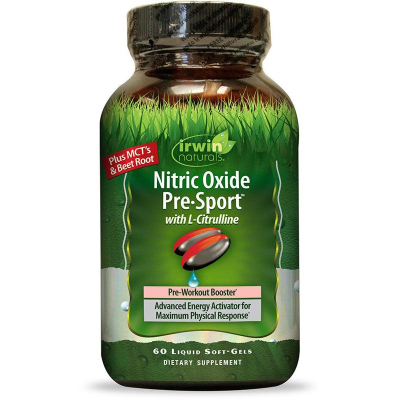 Irwin Naturals Nitric Oxide Pre-Sport-60 liquid soft-gels-N101 Nutrition