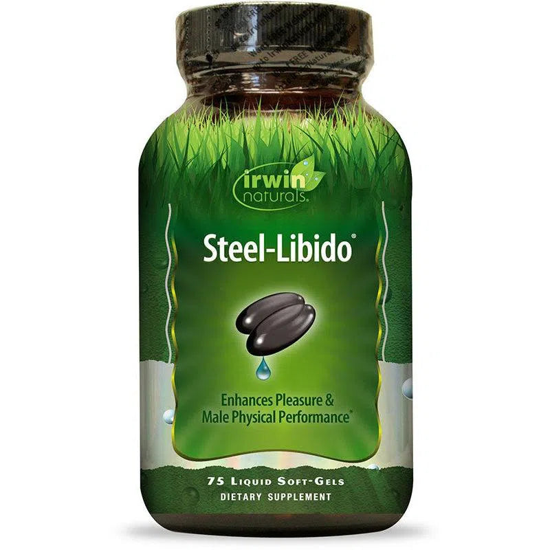 Irwin Naturals Steel-Libido (EXP 10/2026 - FINAL SALE / NO RETURNS)-75 liquid soft-gels-N101 Nutrition