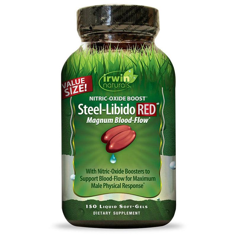 Irwin Naturals Steel-Libido RED (Value Size)-150 liquid soft-gels-N101 Nutrition