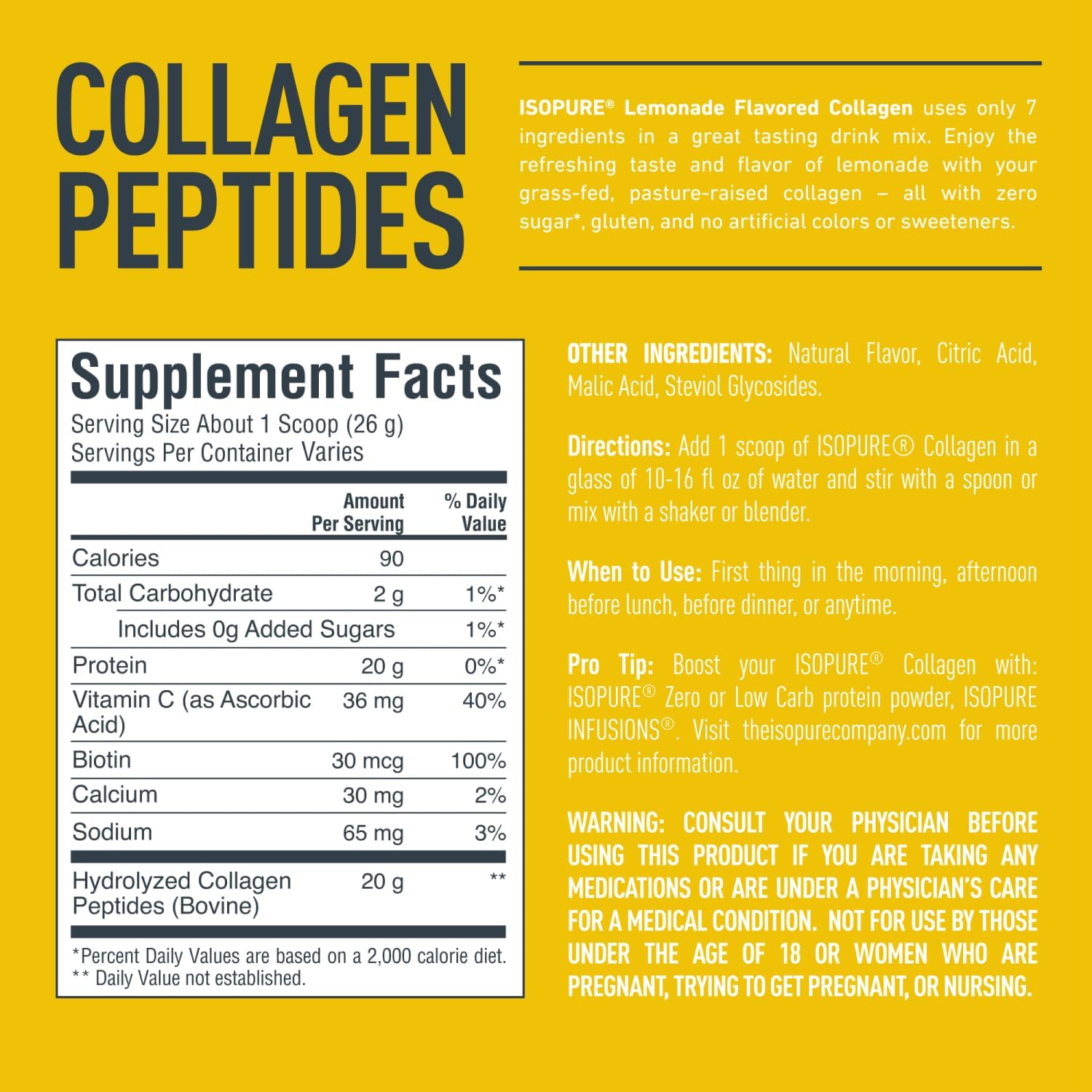 Isopure Collagen Peptides-N101 Nutrition