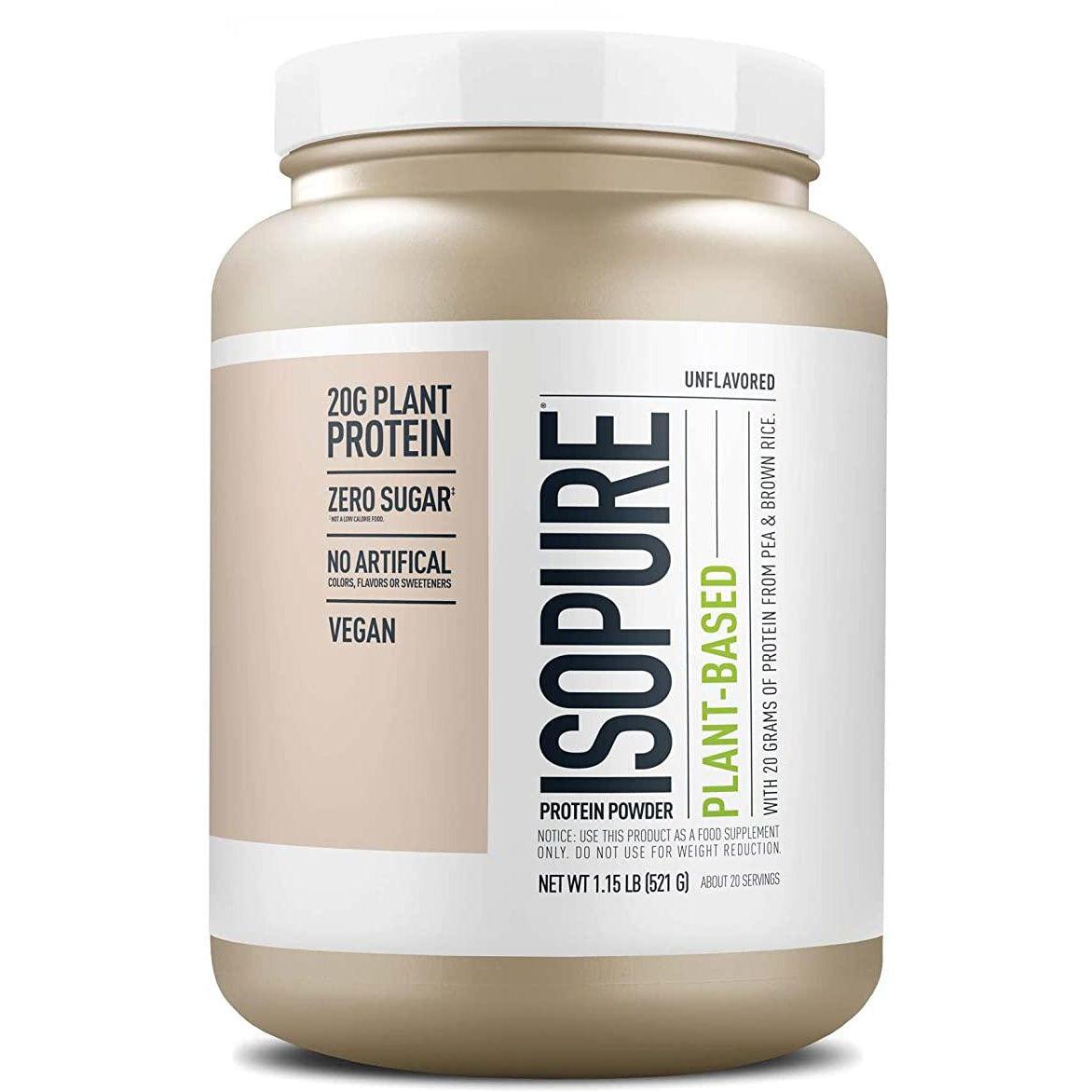 Isopure Plant-Based Low Carb Protein-20 servings-Unflavored-N101 Nutrition