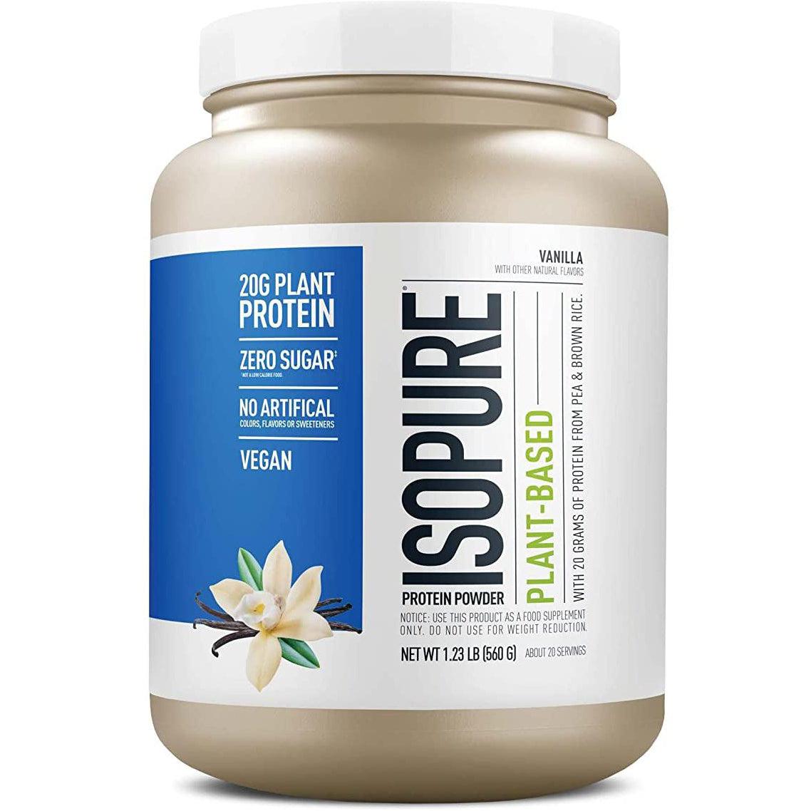 Isopure Plant-Based Protein-20 servings-Vanilla-N101 Nutrition