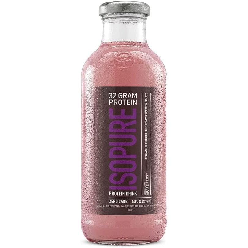 Isopure Zero Carb Protein Drink-Bottle (16 fl oz)-Grape Frost-N101 Nutrition