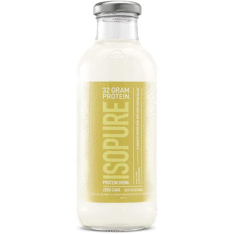 Isopure Zero Carb Protein Drink-Bottle (16 fl oz)-Lemonade-N101 Nutrition