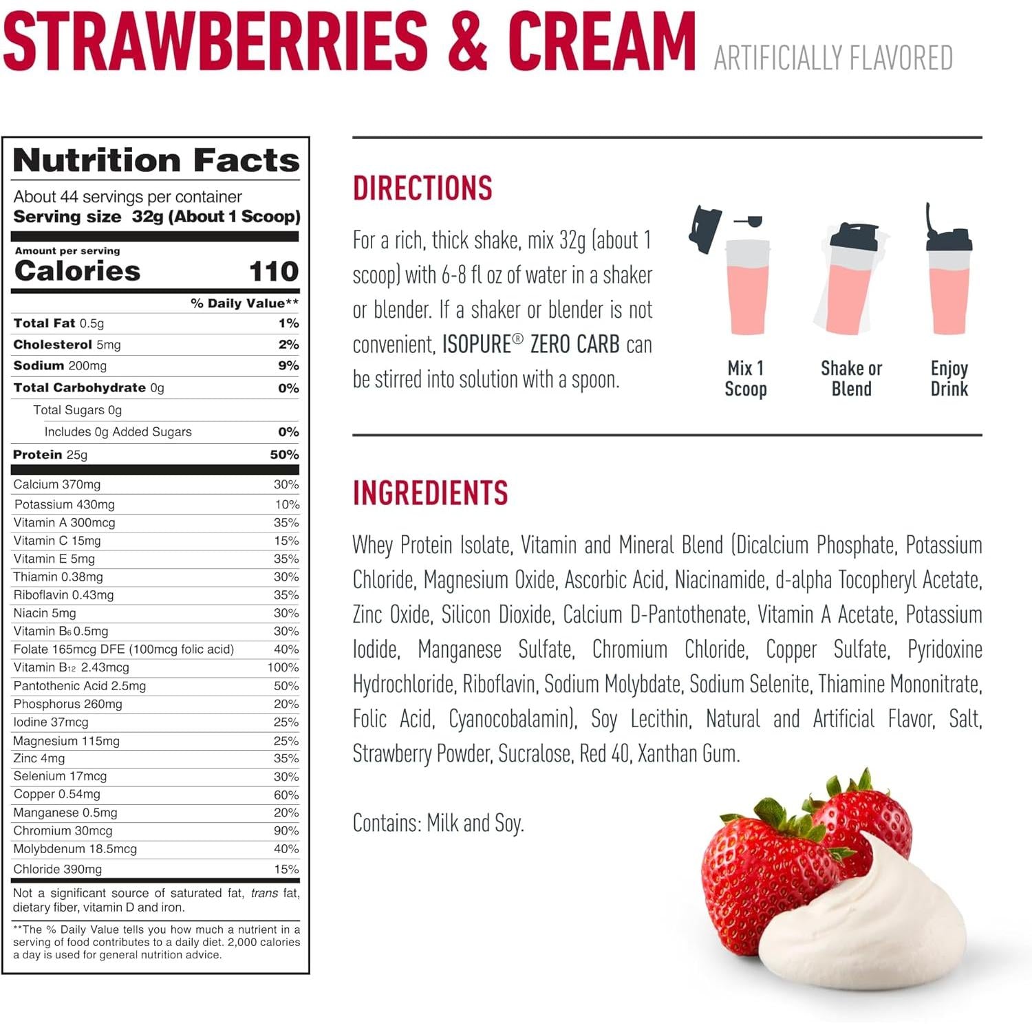 Isopure Zero/Low Carb Protein-N101 Nutrition