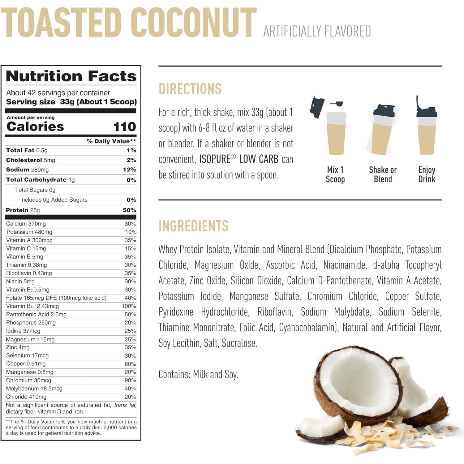 Isopure Zero/Low Carb Protein-N101 Nutrition