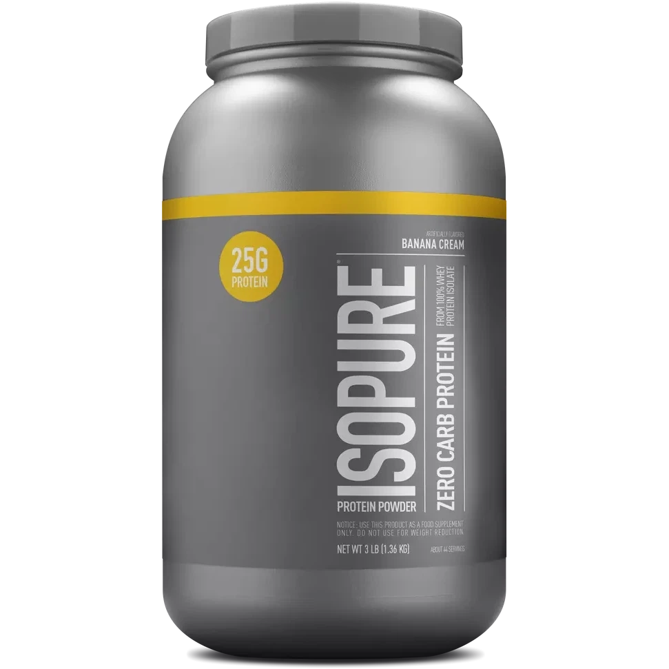 Isopure Zero/Low Carb Protein-3 lbs-Banana Cream-N101 Nutrition