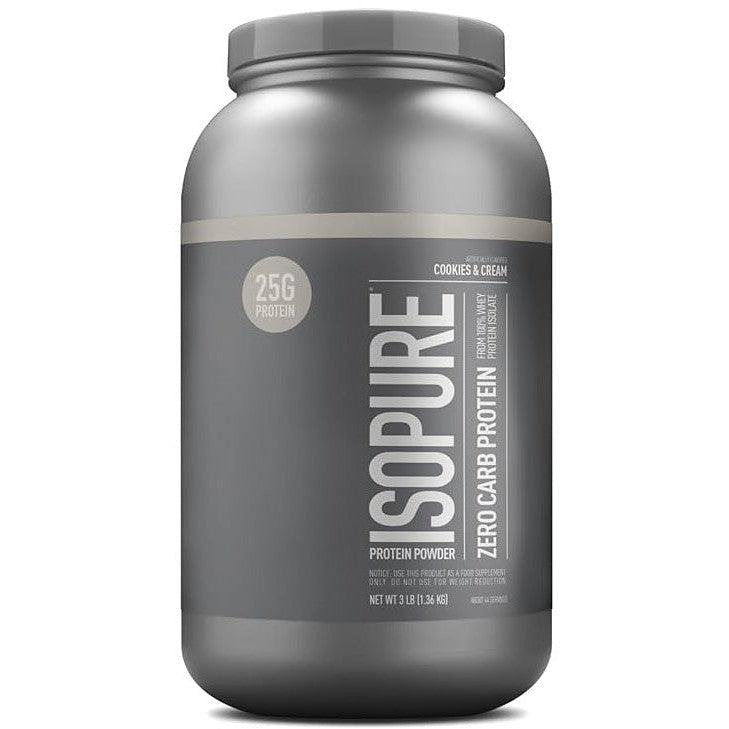 Isopure Zero/Low Carb Protein-3 lbs-Cookies & Cream-N101 Nutrition