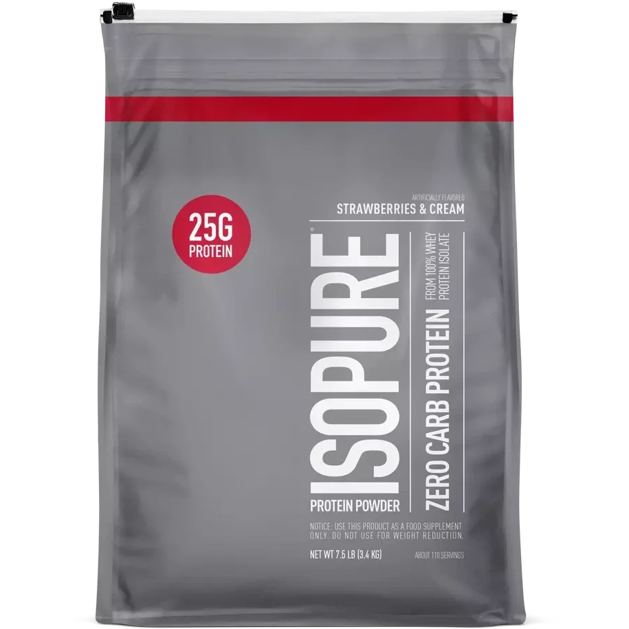 Isopure Zero/Low Carb Protein-7.5 lbs (bag)-Strawberries & Cream-N101 Nutrition