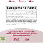 Jarrow Formulas Arginine 1000 mg-100 tablets-N101 Nutrition