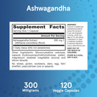 Jarrow Formulas Ashwagandha 300 mg-120 veggie capsules-N101 Nutrition