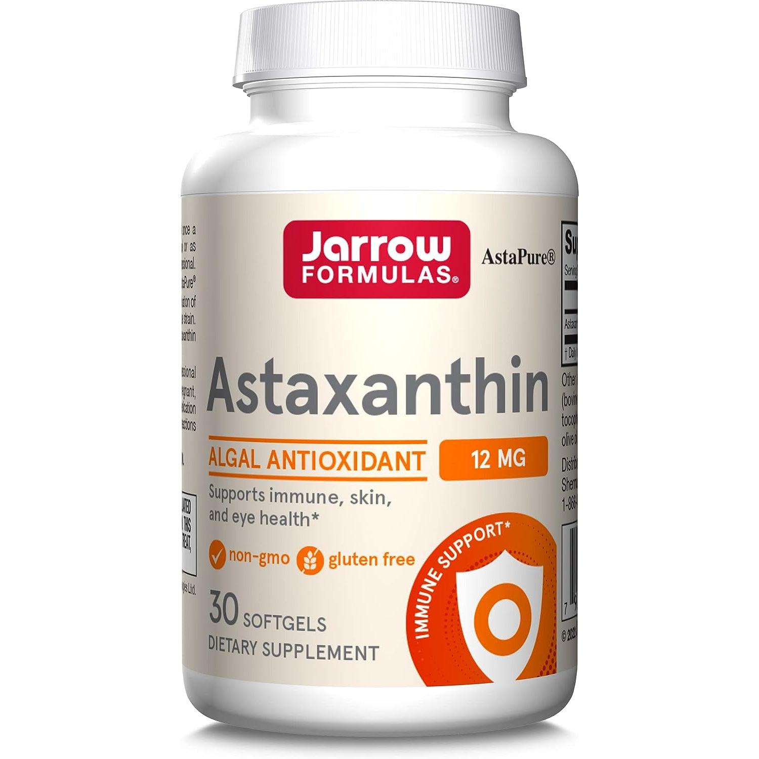 Jarrow Formulas Astaxanthin 12 mg-30 softgels-N101 Nutrition